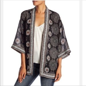 Floral kimono cardigan